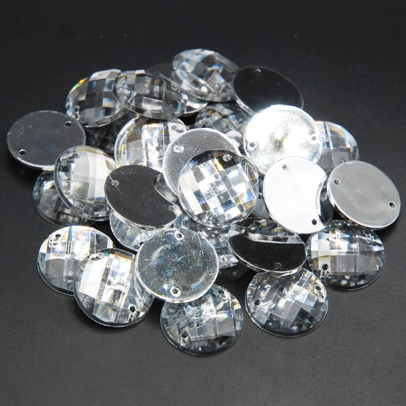 Clear Crystal Acrylic Flat Back Round Grids Shape Acrylic Rhinestone Sew On 2 Hole Beads For Wedding Dress Garment Bag 6mm-18mm
Clear Crystal Acrylic Flat Back Round Grids Shape Acrylic Rhinestone Sew On 2 Hole Beads For Wedding Dress Garment Bag 6mm-18mm
