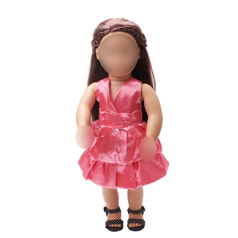 18 inch Girls doll dress Pale red silk evening dress American new born clothes Baby toys fit 43 cm baby ts51
18 inch Girls doll dress Pale red silk evening dress American new born clothes Baby toys fit 43 cm baby ts51