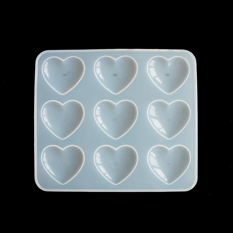 Silicone Mold 9pcs Heart DIY Epoxy Resin Crafts Jewelry Making Handmade Tools Mirror Crystal Molds Cake Fondant Chocolate
Silicone Mold 9pcs Heart DIY Epoxy Resin Crafts Jewelry Making Handmade Tools Mirror Crystal Molds Cake Fondant Chocolate