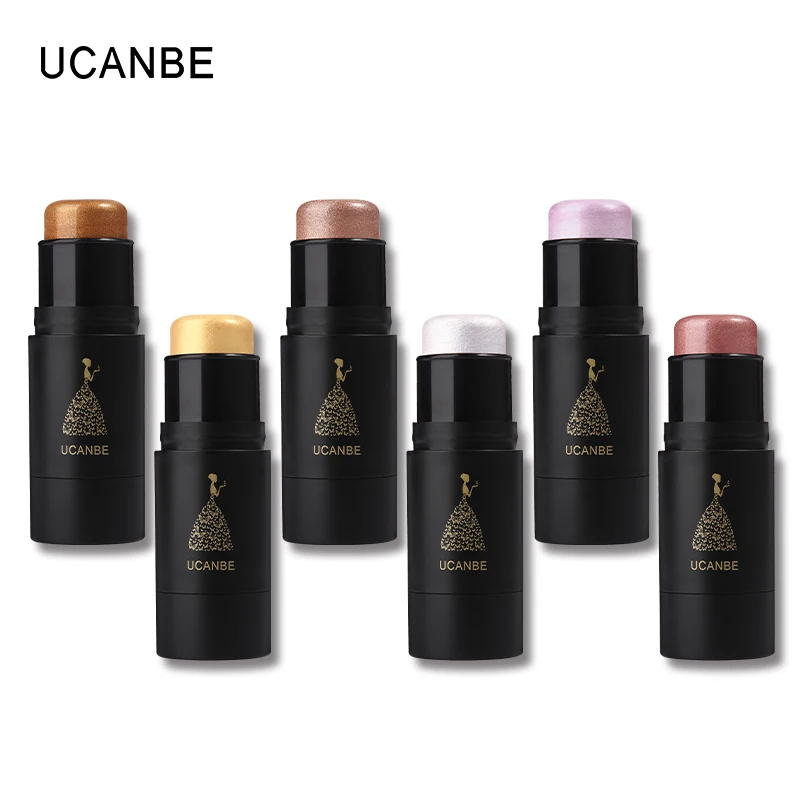 

UCANBE Brand Bronzer Highlighter Stick 3D Face Makeup Shimmer Shine Concealer Foundation Stick Contour Pen Illuminator Glow Kit