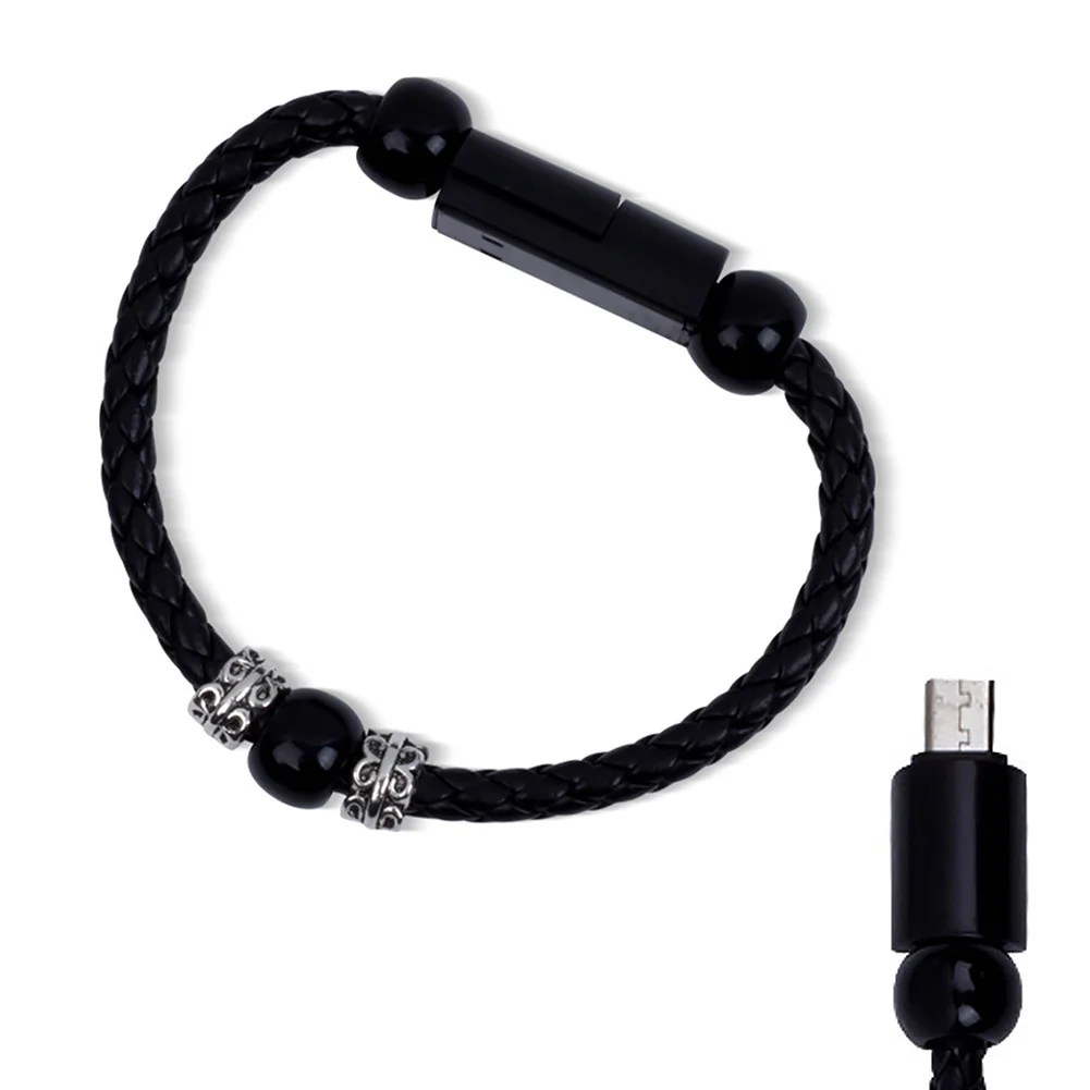 Data Cable Type C Braided Bracelet Lightweight Artificial Leather Decorative Connection Durable Portable USB 2.0 For Android
Data Cable Type C Braided Bracelet Lightweight Artificial Leather Decorative Connection Durable Portable USB 2.0 For Android