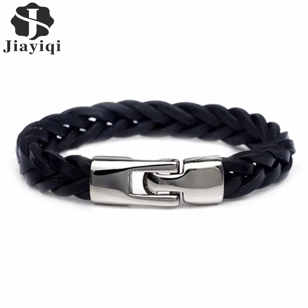 Jiayiqi 2017 New Handmade Braided Leather Bracelet For Men Jewelry Charm Bracelets & Bangles Black & Blown Colors Wholesale
Jiayiqi 2017 New Handmade Braided Leather Bracelet For Men Jewelry Charm Bracelets & Bangles Black & Blown Colors Wholesale