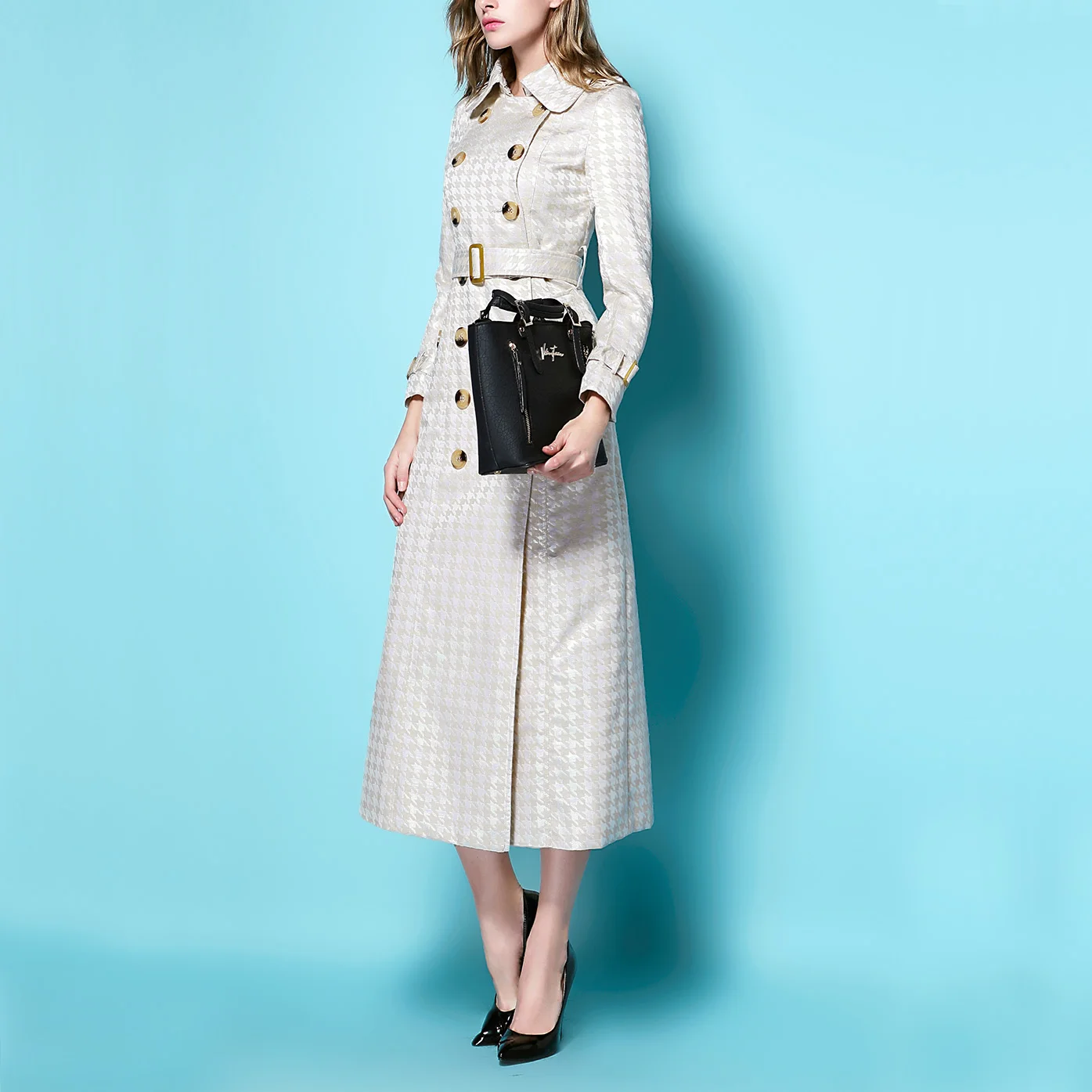 2019 Fashion Spring Autumn Women's Double Breasted Long Trench Coat Luxury Ladies Maxi Long Windbreaker Slim Jacquard Coats
2019 Fashion Spring Autumn Women's Double Breasted Long Trench Coat Luxury Ladies Maxi Long Windbreaker Slim Jacquard Coats