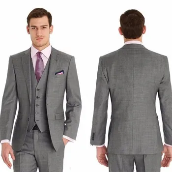 2017 Slim Fit Groom Tuxedos Side Slit fashion jacket Man Suit vest grey wedding Men Suits (Jacket+Pants+Tie+Vest) Tailcoat Suits
2017 Slim Fit Groom Tuxedos Side Slit fashion jacket Man Suit vest grey wedding Men Suits (Jacket+Pants+Tie+Vest) Tailcoat Suits