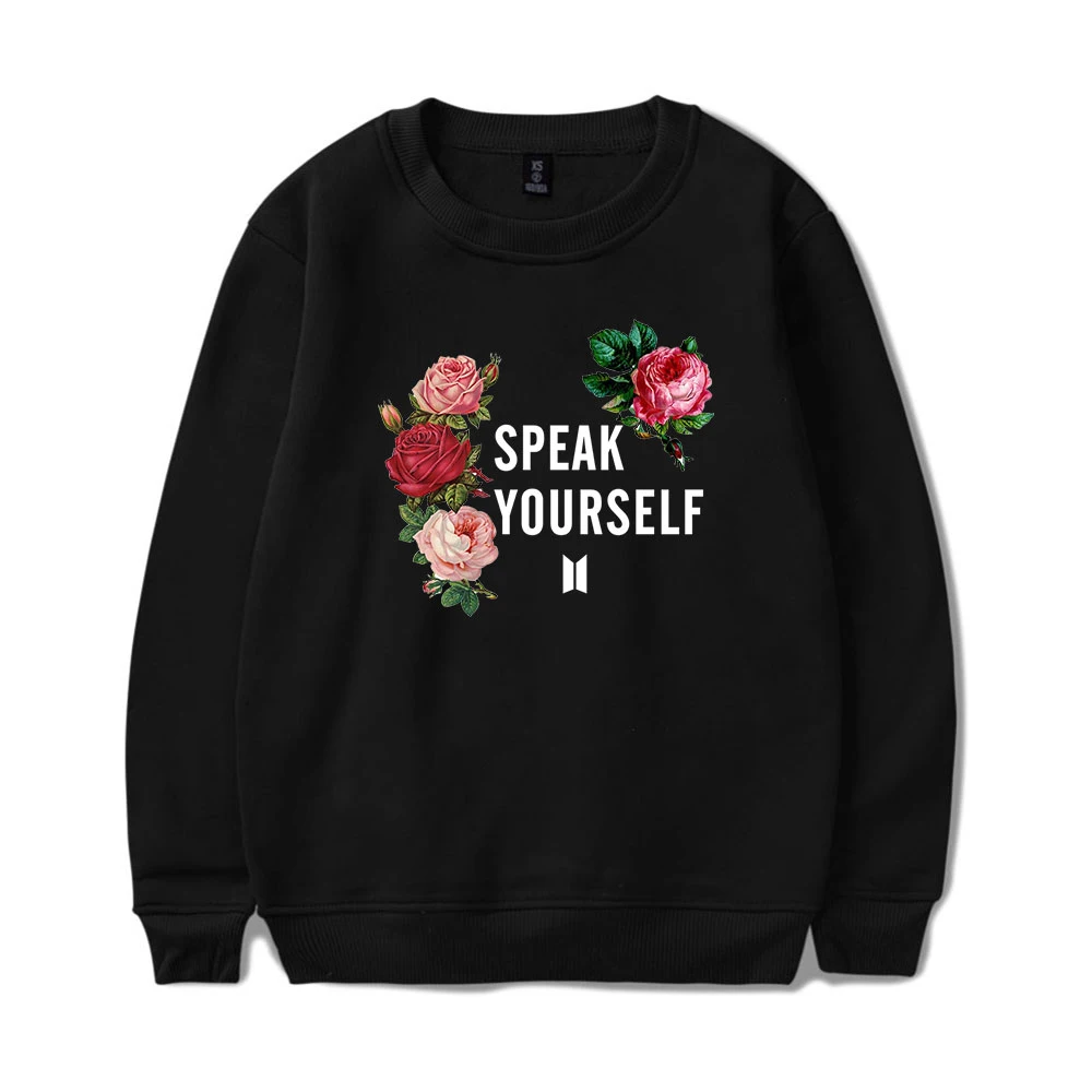 BF 2019 NEW Spring Women Speak Yourself Korean Clothes Styles Harajuku Sweatshirt Kawaii Women Long Sleeve Clothes Sweatshirts
BF 2019 NEW Spring Women Speak Yourself Korean Clothes Styles Harajuku Sweatshirt Kawaii Women Long Sleeve Clothes Sweatshirts
