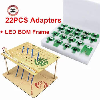 NEW 22pcs BDM Probe Adapters with LED BDM FRAME Full Set For KESS V2 V5.017 V2.47 Master KTAG V7.020 FGTECH V54 ECU Programmer
NEW 22pcs BDM Probe Adapters with LED BDM FRAME Full Set For KESS V2 V5.017 V2.47 Master KTAG V7.020 FGTECH V54 ECU Programmer