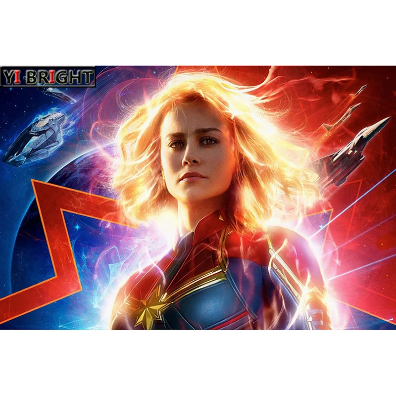 3D Square/Round Drill,5D DIY Diamond Painting "Super Hero:Captain Marvel" Diamond Embroidery Cross Stitch Rhinestone Decorate GT
3D Square/Round Drill,5D DIY Diamond Painting "Super Hero:Captain Marvel" Diamond Embroidery Cross Stitch Rhinestone Decorate GT