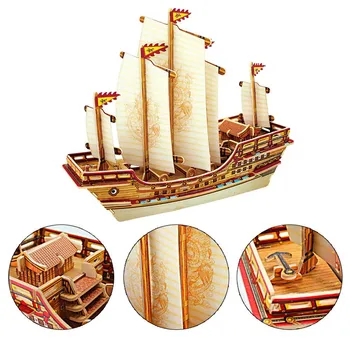3D Wooden Puzzle Handmade Ship Wooden Puzzle Toys Wooden Simulation Military Warships Model Miniature Gift For Children
3D Wooden Puzzle Handmade Ship Wooden Puzzle Toys Wooden Simulation Military Warships Model Miniature Gift For Children