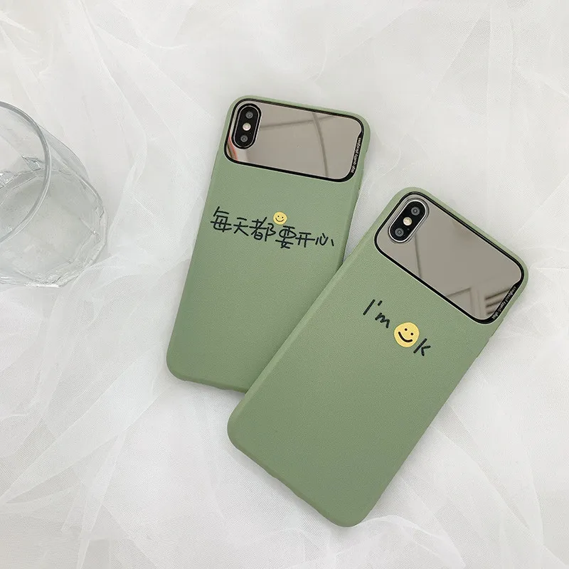 Makeup mirror smiley face Soft TPU Shell Phone Cases For iPhone X XS MAX XR, Green silicone Case For iPhone 6 6s 8 7 Plus cases
Makeup mirror smiley face Soft TPU Shell Phone Cases For iPhone X XS MAX XR, Green silicone Case For iPhone 6 6s 8 7 Plus cases