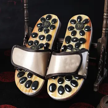 Foot Massager Massage Acupuncture Cobblestone Lovers Sandals Reflexology Pebble Stone Health Care Shoes Summer Slippers
Foot Massager Massage Acupuncture Cobblestone Lovers Sandals Reflexology Pebble Stone Health Care Shoes Summer Slippers