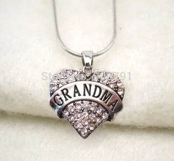 Best selling 20pcs a lot rhodium plated Grandma crystal heart pendant necklace(A1120)
Best selling 20pcs a lot rhodium plated Grandma crystal heart pendant necklace(A1120)