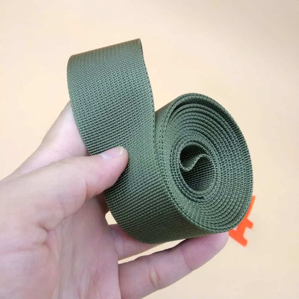 High Strength 25mm 38mm Wide Olive Smoothing Nylon Webbing 5 Yards DIY Bags Buckles Clips Leashes Matching Belts Accessories
High Strength 25mm 38mm Wide Olive Smoothing Nylon Webbing 5 Yards DIY Bags Buckles Clips Leashes Matching Belts Accessories