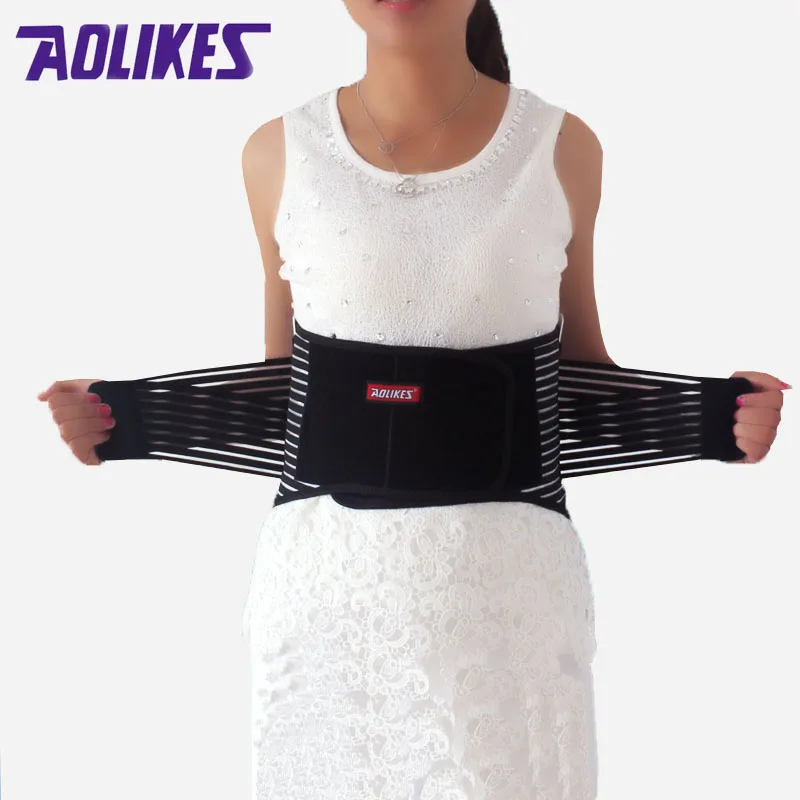 AOLIKES Elastic Lumbar Support Double Straps Compression With 5 Steel Plates Supporting Waist Back Protector Bodybuilding Belt
AOLIKES Elastic Lumbar Support Double Straps Compression With 5 Steel Plates Supporting Waist Back Protector Bodybuilding Belt