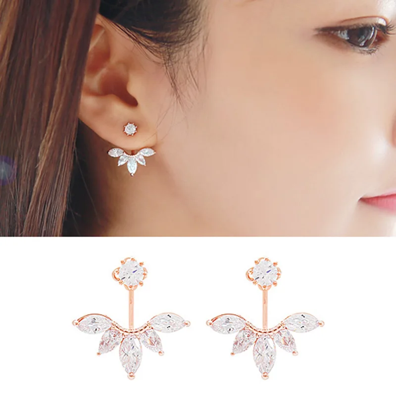 New Designer 925 Sterling Silver Zircon Leaf Stud Earrings For Women Christmas Gift Fashion Jewelry
New Designer 925 Sterling Silver Zircon Leaf Stud Earrings For Women Christmas Gift Fashion Jewelry