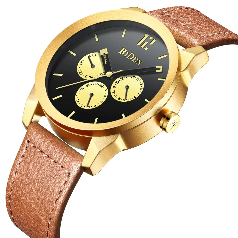 BIDEN Casual Leather Calendar Business Watches Men Luxury Brand Male Quartz Clock Fashion Gift for Friend Men's Wristwatch
BIDEN Casual Leather Calendar Business Watches Men Luxury Brand Male Quartz Clock Fashion Gift for Friend Men's Wristwatch