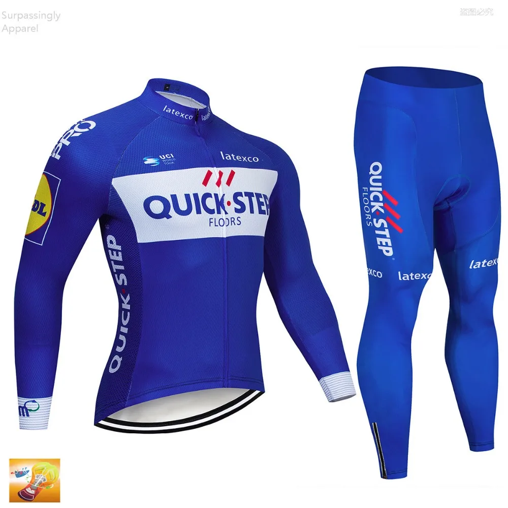 Pro Bicycle Cycling Clothing Pant Jersey Suit Sets Quick Step Men Bike Outdoor Sports Set Cycling Jersey Long 16d GEL Pad Shorts
Pro Bicycle Cycling Clothing Pant Jersey Suit Sets Quick Step Men Bike Outdoor Sports Set Cycling Jersey Long 16d GEL Pad Shorts