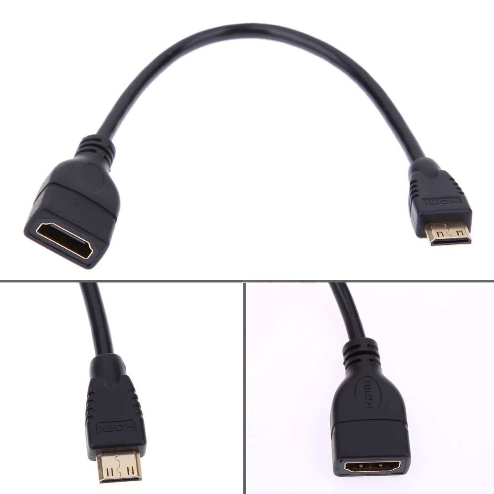 Мини HDMI Мужской к Женский конвертер Кабель адаптер Шнур 1080P мини для ноутбука