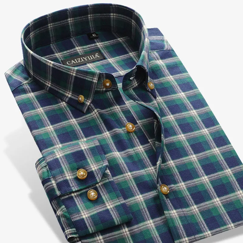 100% Cotton High Quality Men's Plaid Dress Shirt Social Slim Fit Long Sleeve Leisure Business Soft Fashion Smart Casual Shirt
100% Cotton High Quality Men's Plaid Dress Shirt Social Slim Fit Long Sleeve Leisure Business Soft Fashion Smart Casual Shirt