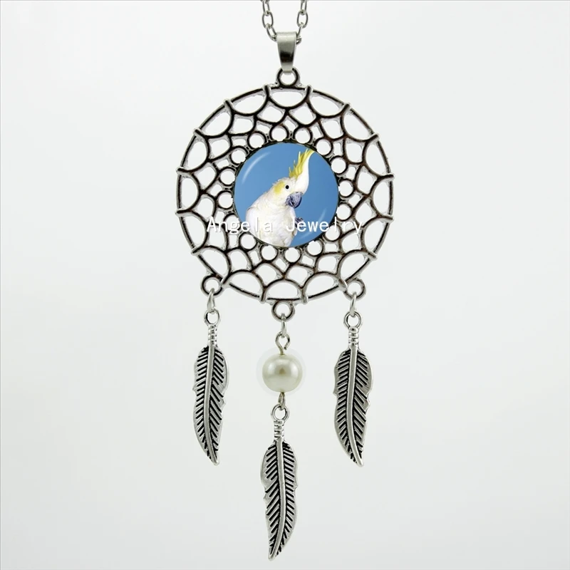 2017 Trendy Style White Parrot Necklace White Parrot Jewelry Bird Dream Pendant Silver Dreamcatcher Necklace DC-00451
2017 Trendy Style White Parrot Necklace White Parrot Jewelry Bird Dream Pendant Silver Dreamcatcher Necklace DC-00451