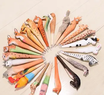 100pcs Animal Wooden carving creative ballpoint pen wood Ball point pens handmade sculpture student ball-point for gift SN372
100pcs Animal Wooden carving creative ballpoint pen wood Ball point pens handmade sculpture student ball-point for gift SN372