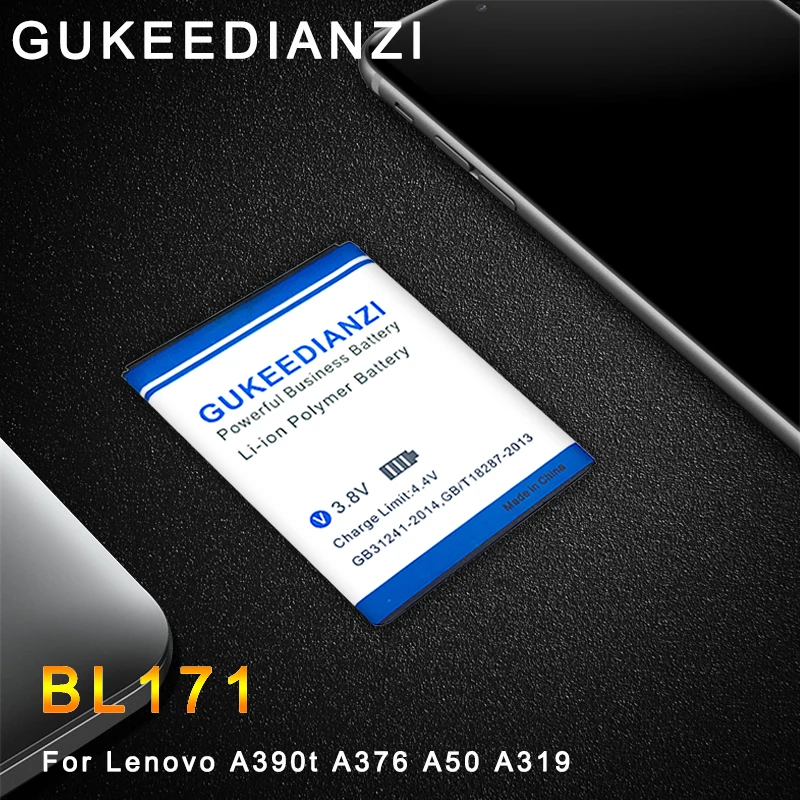 GUKEEDIANZI New Original BL171 Battery For Lenovo A319 A60 A500 A65 A390 A368 A390T A356 A370E A376 BL 171 + Power Bank
GUKEEDIANZI New Original BL171 Battery For Lenovo A319 A60 A500 A65 A390 A368 A390T A356 A370E A376 BL 171 + Power Bank