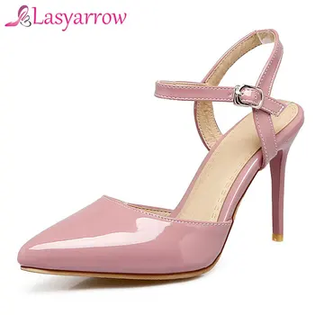 Lasyarrow Zapatos Feminina High Heels Sexy Slingback Sandalias Shoes Woman Patent Pointed Sandals Stiletto Big Size48 ShoesRM043
Lasyarrow Zapatos Feminina High Heels Sexy Slingback Sandalias Shoes Woman Patent Pointed Sandals Stiletto Big Size48 ShoesRM043