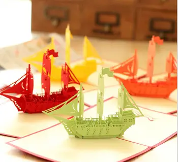 3pcs a lot Creative 3D greeting card custom mid autumn business card Invitations with envelope Retro boat Bon voyage handmade
3pcs a lot Creative 3D greeting card custom mid autumn business card Invitations with envelope Retro boat Bon voyage handmade