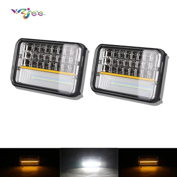 LED Rectangular Headlight 4x6 inch Projector Sealed Beam Replacement Hi/Lo Beam DRL Headlamp Bulb for Chevrolet Kenworth Buick
LED Rectangular Headlight 4x6 inch Projector Sealed Beam Replacement Hi/Lo Beam DRL Headlamp Bulb for Chevrolet Kenworth Buick