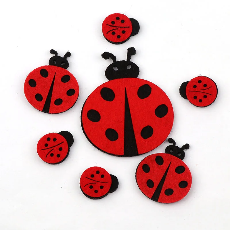 10pcs Lovely Non-woven Fabric Ladybug Patches Artificial Ladybird Applique Patches DIY Craft, Nursery Room, Kindergarten Decor
10pcs Lovely Non-woven Fabric Ladybug Patches Artificial Ladybird Applique Patches DIY Craft, Nursery Room, Kindergarten Decor