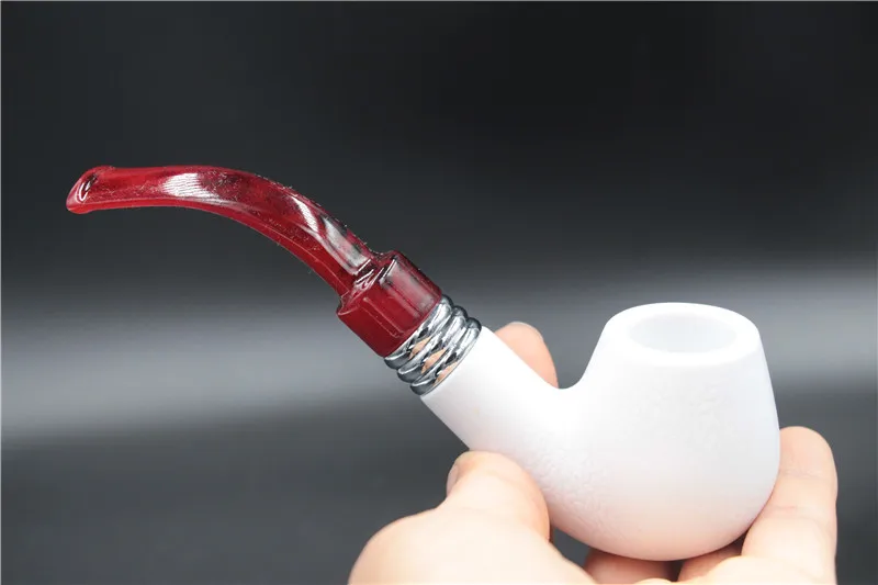6pcs/lot Durable Classical detachable smoke pipes bent herb pipe Cigarettes holder Meerschaum Sepiolite Tobacco Smoking Pipe
6pcs/lot Durable Classical detachable smoke pipes bent herb pipe Cigarettes holder Meerschaum Sepiolite Tobacco Smoking Pipe