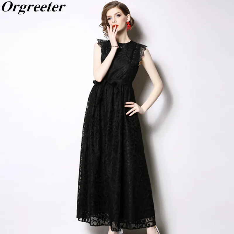 2019 Summer White Lace Maxi Dresses Women Embroidery Lace Vestidos Black Casual Slim Sashes Sleeveless Party Long Dress
2019 Summer White Lace Maxi Dresses Women Embroidery Lace Vestidos Black Casual Slim Sashes Sleeveless Party Long Dress