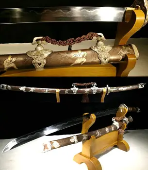 Hand Forging Full Copper Handle/Scabbard Sharp Damascus Steel Clay Tempered Full Tang Samurai Sword Katana Blade Very Sharp
Hand Forging Full Copper Handle/Scabbard Sharp Damascus Steel Clay Tempered Full Tang Samurai Sword Katana Blade Very Sharp