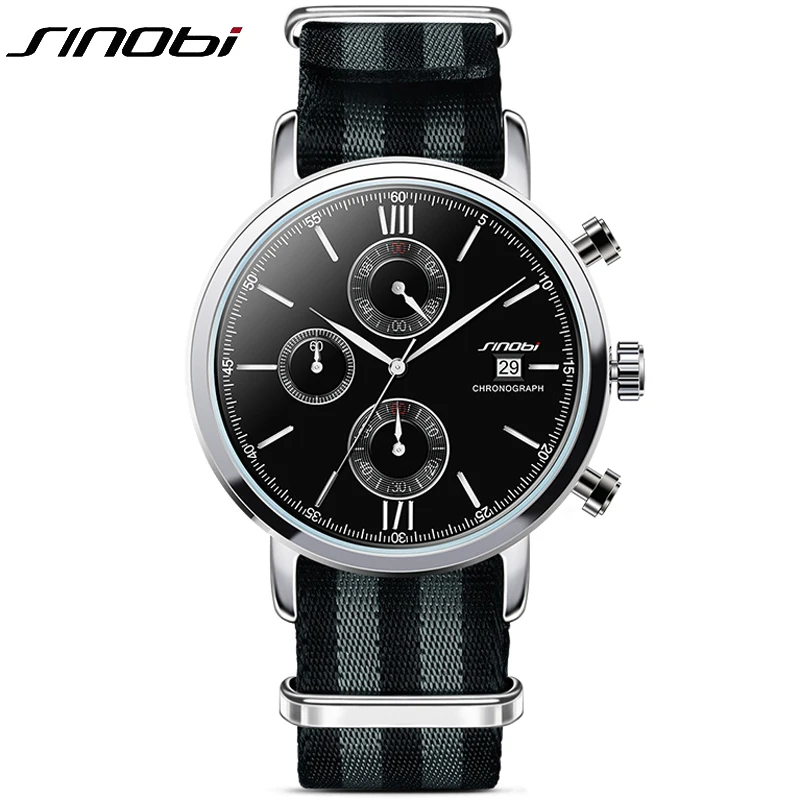 Luxury Brand Men's Quartz Watch Men Business Fabric Nano strap Casual Wristwatch Man Sport 2017 Reloj Hombre Clock Male SINOBI
Luxury Brand Men's Quartz Watch Men Business Fabric Nano strap Casual Wristwatch Man Sport 2017 Reloj Hombre Clock Male SINOBI