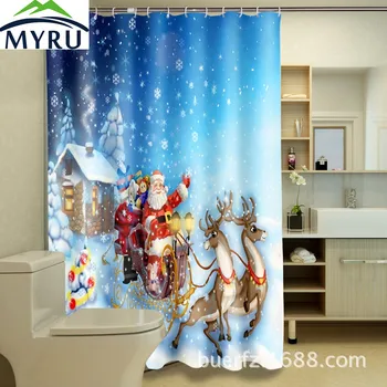 MYRU Cartoon Santa Claus Waterproof Shower Curtain unique shower curtains bathroom decoration free shipping
MYRU Cartoon Santa Claus Waterproof Shower Curtain unique shower curtains bathroom decoration free shipping