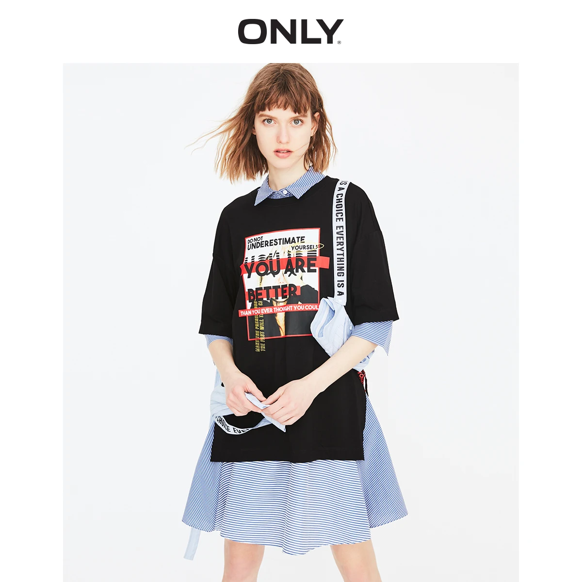 ONLY 2019 Spring and Summer Women's 100% Cotton Elbow Sleeves T-shirt |119101549
ONLY 2019 Spring and Summer Women's 100% Cotton Elbow Sleeves T-shirt |119101549