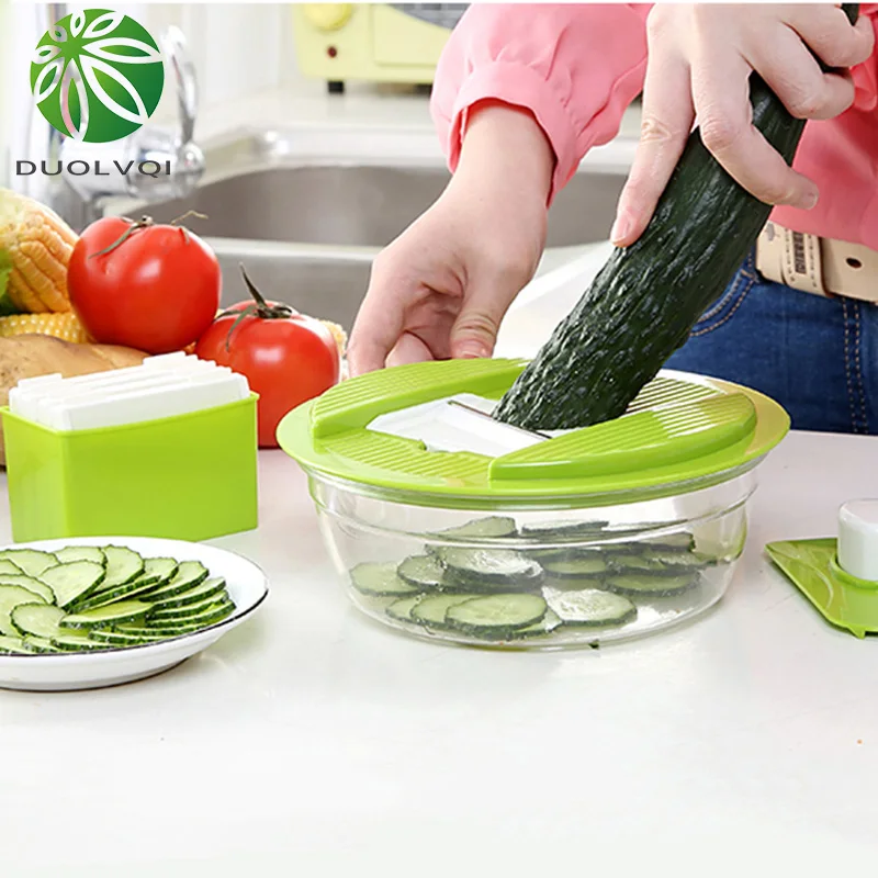 Duolvqi Vegetable Chopper Stainless steel and ABS Onion Slicer With 4 Blades Potato Carrot Grater Shredder Kitchen Accessories
Duolvqi Vegetable Chopper Stainless steel and ABS Onion Slicer With 4 Blades Potato Carrot Grater Shredder Kitchen Accessories