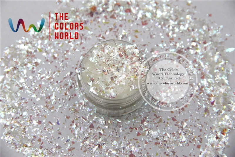 TCC14 Solvent resistant Iridescent white Colors Random Cut Glitter Spangles Mylar for nail Polish and Art decoration
TCC14 Solvent resistant Iridescent white Colors Random Cut Glitter Spangles Mylar for nail Polish and Art decoration