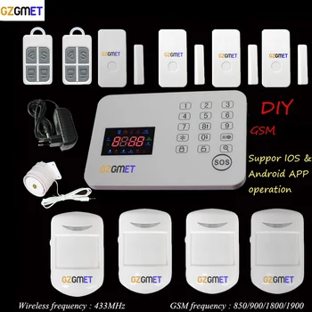 GZGMET Gsm Alarm Systems Door Security Perimeter Home Pir Sim Card Rfid Control Panel Keypad Touch Kit Auto
GZGMET Gsm Alarm Systems Door Security Perimeter Home Pir Sim Card Rfid Control Panel Keypad Touch Kit Auto