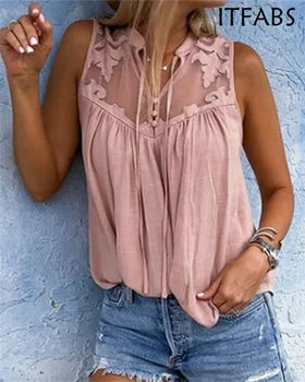 Sleeveless New Fashion Women Summer Chiffon Shirts V Neck Female Mesh See Through Ladies Sexy Tops
Sleeveless New Fashion Women Summer Chiffon Shirts V Neck Female Mesh See Through Ladies Sexy Tops