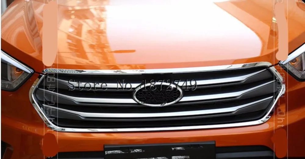For Hyundai ix25 creta accessories grille front Racing Grille Cover trim Exterior decoration Chromium Styling 2015-2018
For Hyundai ix25 creta accessories grille front Racing Grille Cover trim Exterior decoration Chromium Styling 2015-2018