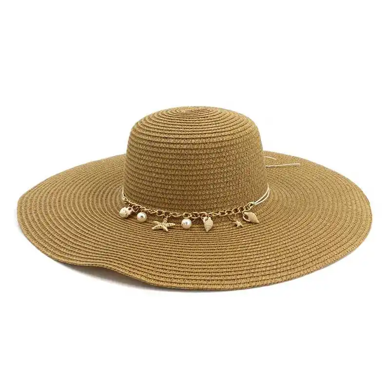 WZCX 2019 Fashion New Wide Brim Starfish Shell Straw Hat Casual Tide Solid Color Korean Version Women'S Hat Beach Hat
WZCX 2019 Fashion New Wide Brim Starfish Shell Straw Hat Casual Tide Solid Color Korean Version Women'S Hat Beach Hat