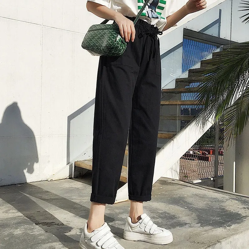 2019 Fashion Hip Hop Womens Trousers Korean Style Women High Waist Cargo Pants Pockets Solid Casual Loose Streetwear Pants 2019
2019 Fashion Hip Hop Womens Trousers Korean Style Women High Waist Cargo Pants Pockets Solid Casual Loose Streetwear Pants 2019