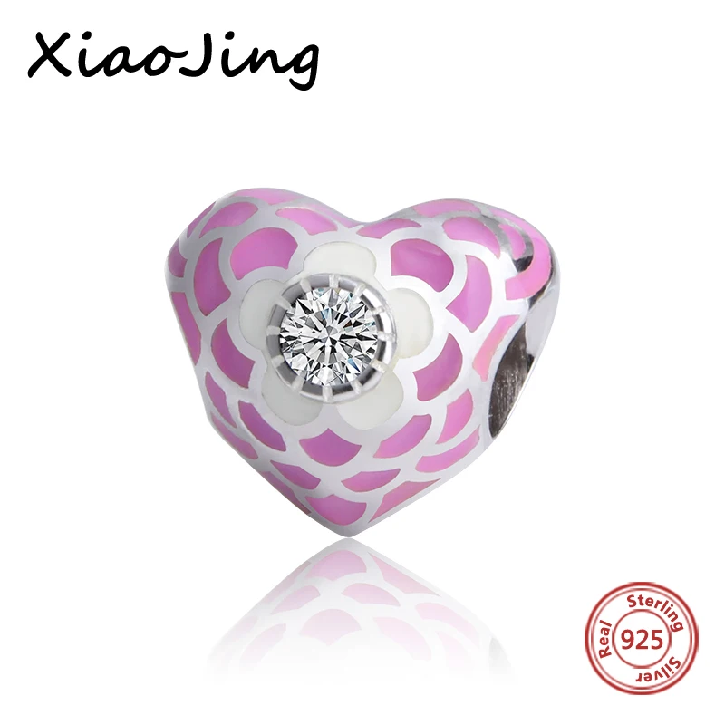 2017 High Polishing Silver 925 Original Pink Enamel Heart Charms Beads Fit Authentic Pandora Bracelets Charms Jewelry Love Gifts
2017 High Polishing Silver 925 Original Pink Enamel Heart Charms Beads Fit Authentic Pandora Bracelets Charms Jewelry Love Gifts
