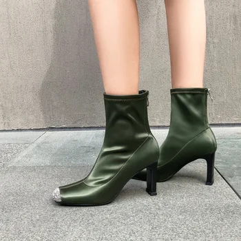 brand satin shoes summer autumn women ankle boots sexy high heels crystal square toe black pumps ladies dress party shoes woman
brand satin shoes summer autumn women ankle boots sexy high heels crystal square toe black pumps ladies dress party shoes woman