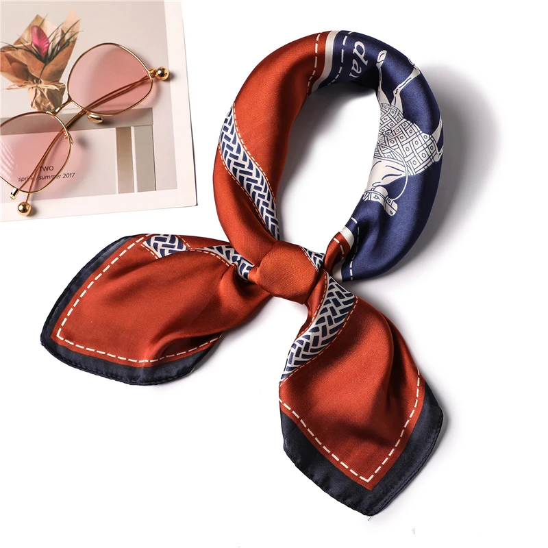 2019 Fashion Women Silk Scarf Foulard Small Square Scarfs Animal Plaid Print Hair Neck Scarves for Ladies
2019 Fashion Women Silk Scarf Foulard Small Square Scarfs Animal Plaid Print Hair Neck Scarves for Ladies