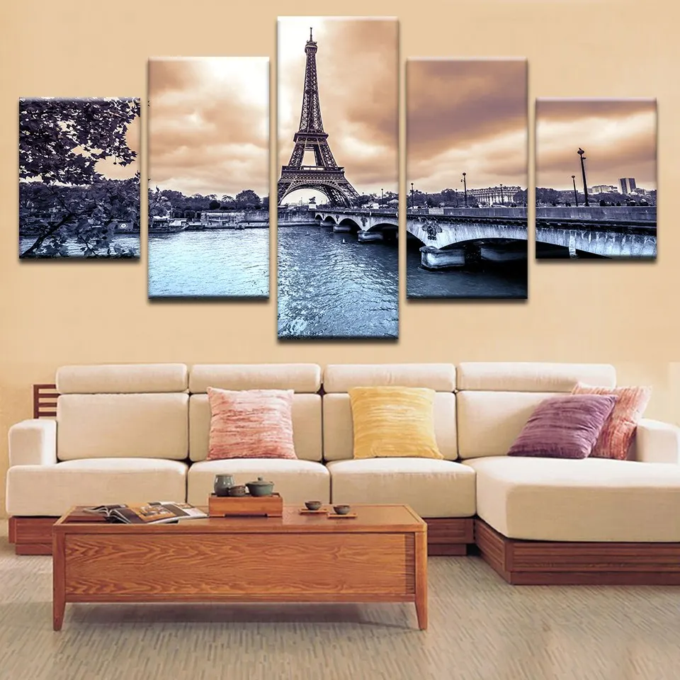 Home Decoration Living Room Wall Art Framed Prints Iron Tower Bridge Paris City Scenery Canvas Paintings Modular Pictures Poster
Home Decoration Living Room Wall Art Framed Prints Iron Tower Bridge Paris City Scenery Canvas Paintings Modular Pictures Poster