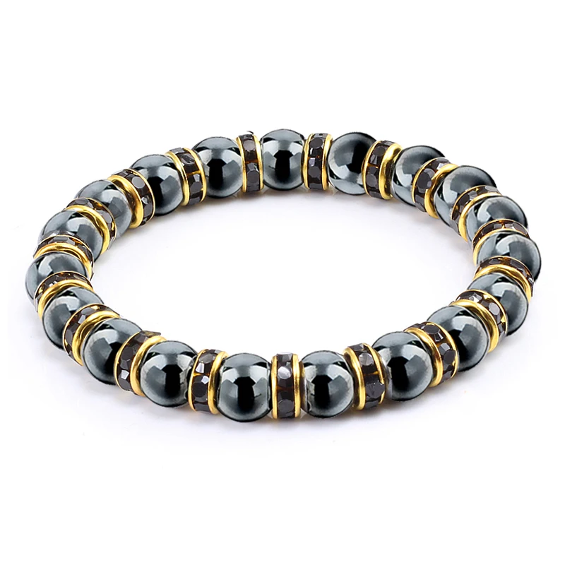 Classic Natural Stone Bracelet for Women Energy Hematite Beads with Rhinestone Elastic Rope Strand Bracelets&Bangles Men Jewelry
Classic Natural Stone Bracelet for Women Energy Hematite Beads with Rhinestone Elastic Rope Strand Bracelets&Bangles Men Jewelry