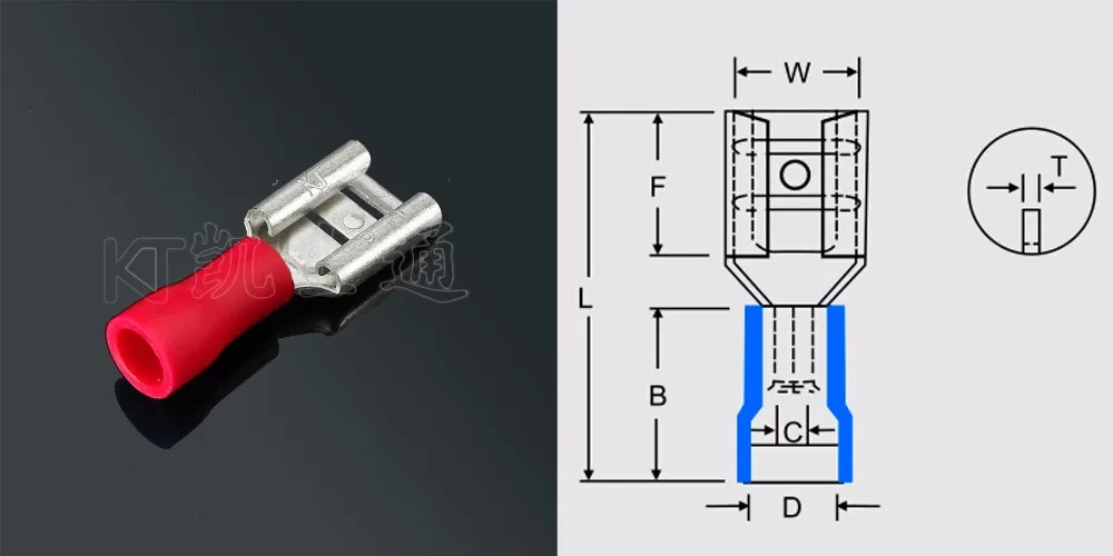 Free Shipping! 10pcs/lot FDD1.25-110(5) Female Pre-insulated Connectors Cold Terminals
Free Shipping! 10pcs/lot FDD1.25-110(5) Female Pre-insulated Connectors Cold Terminals