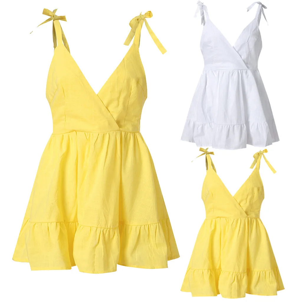 2019 Tops Soild Dress Women Sexy Backless Off Shoulder Sleeveless Dress Princess Dress
2019 Tops Soild Dress Women Sexy Backless Off Shoulder Sleeveless Dress Princess Dress