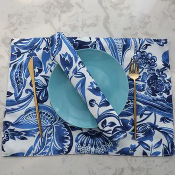 MIAMOR Blue & Red Pattern Printed Cloth Table Mats & Placemat for Kitchen Dining Table Decorations Manteles Individuales De Mesa
MIAMOR Blue & Red Pattern Printed Cloth Table Mats & Placemat for Kitchen Dining Table Decorations Manteles Individuales De Mesa